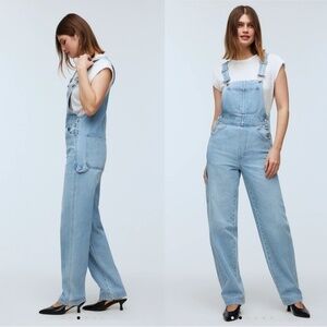 Madewell Denim Oversized Carpenter Overalls S